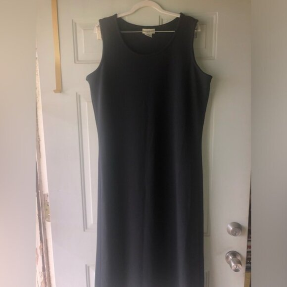 TravelSmith black sleeveless maxi dress size XL - Picture 1 of 5